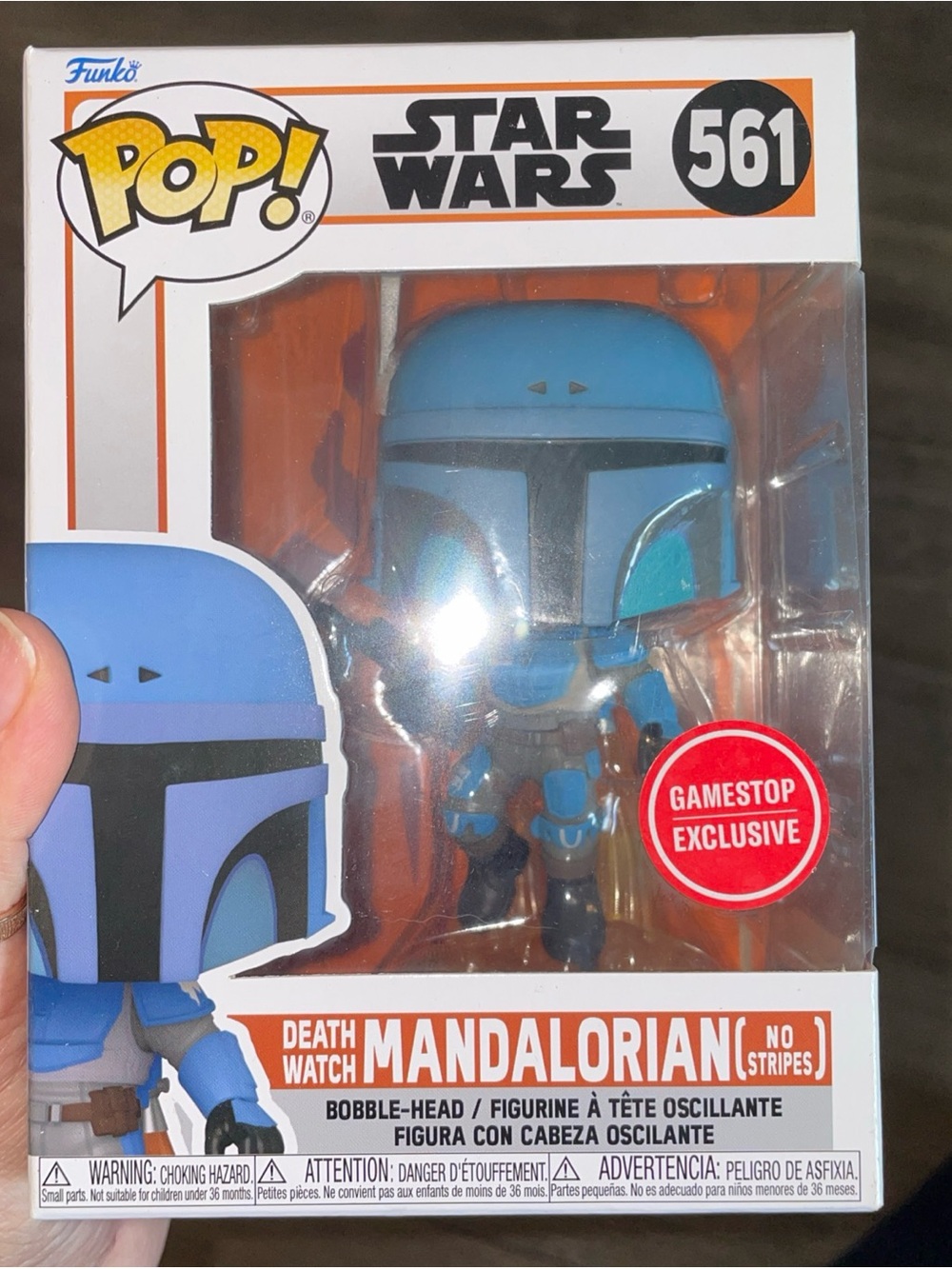 Funko Pop! Star Wars Death Watch Mandalorian (No Stripes) GameStop Exclusive